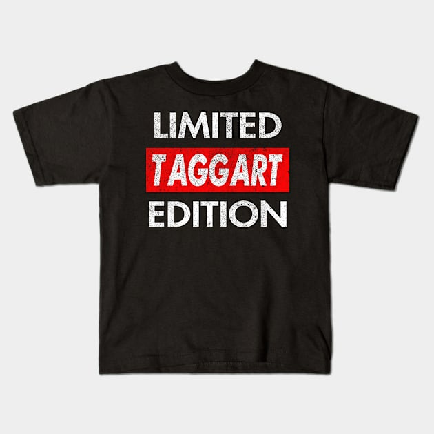 Taggart Kids T-Shirt by GrimdraksJokes